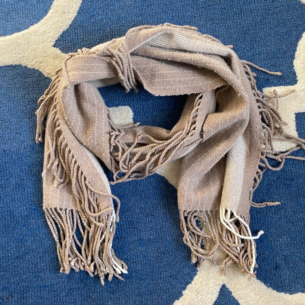 Wool Pinstripe Scarf